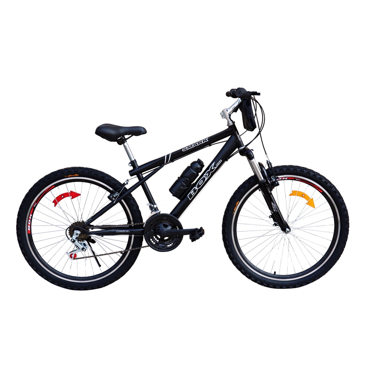 BICICLETA BOX BIKE MTB ARO 26 CON SUSPENSIÓN DELANTERA - NEGRO ENTERO - 1