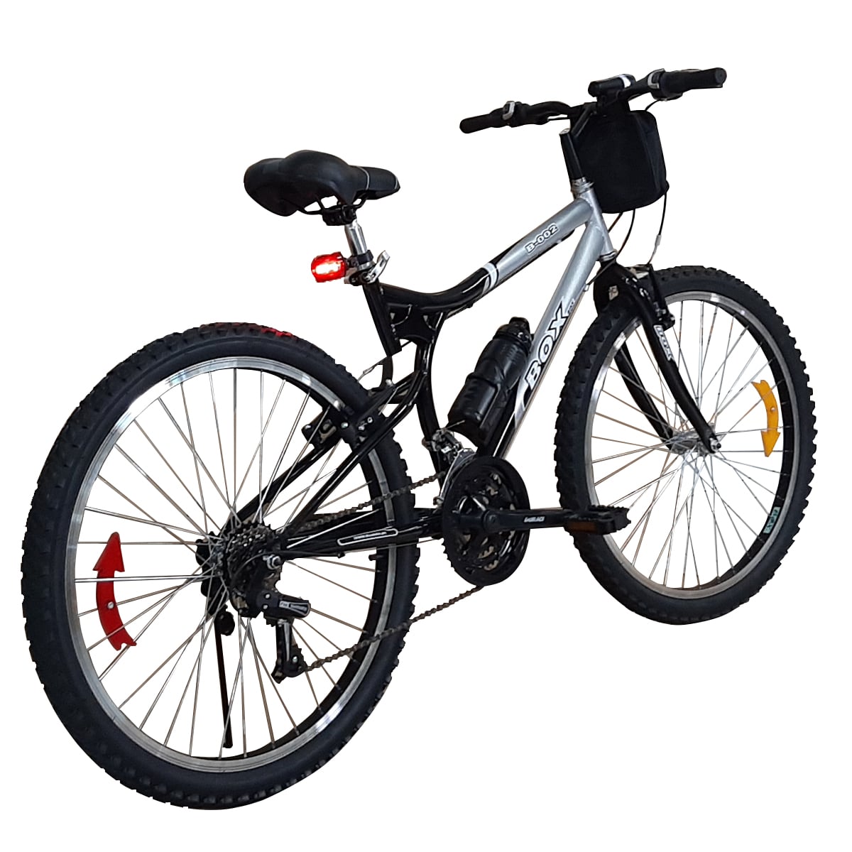BICICLETA BOX BIANCHIS ARO 26 - NEGRO CON GRIS - 3