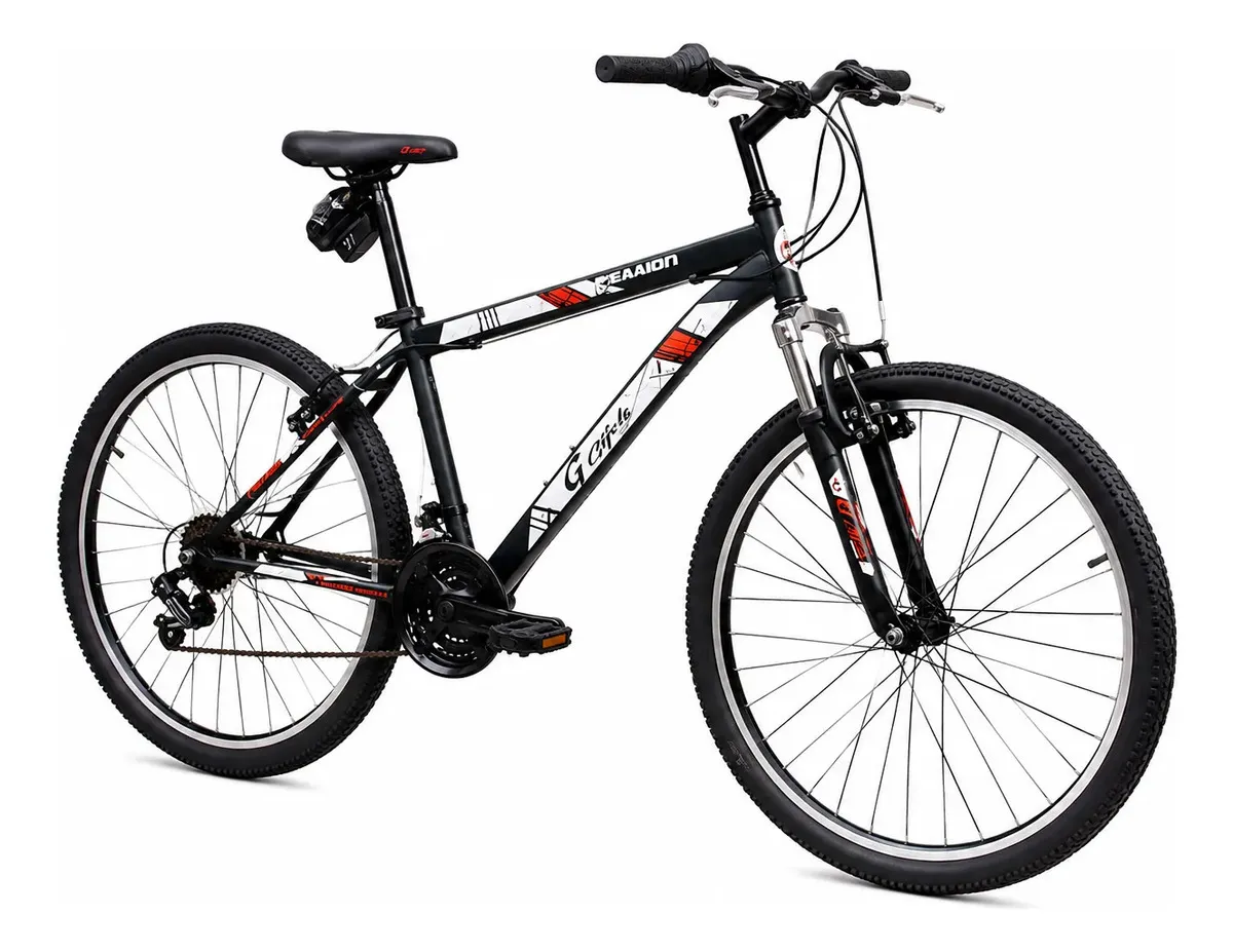 Bicicleta Mtb para Hombre Aro 26 NEGRO CON ROJO - 2