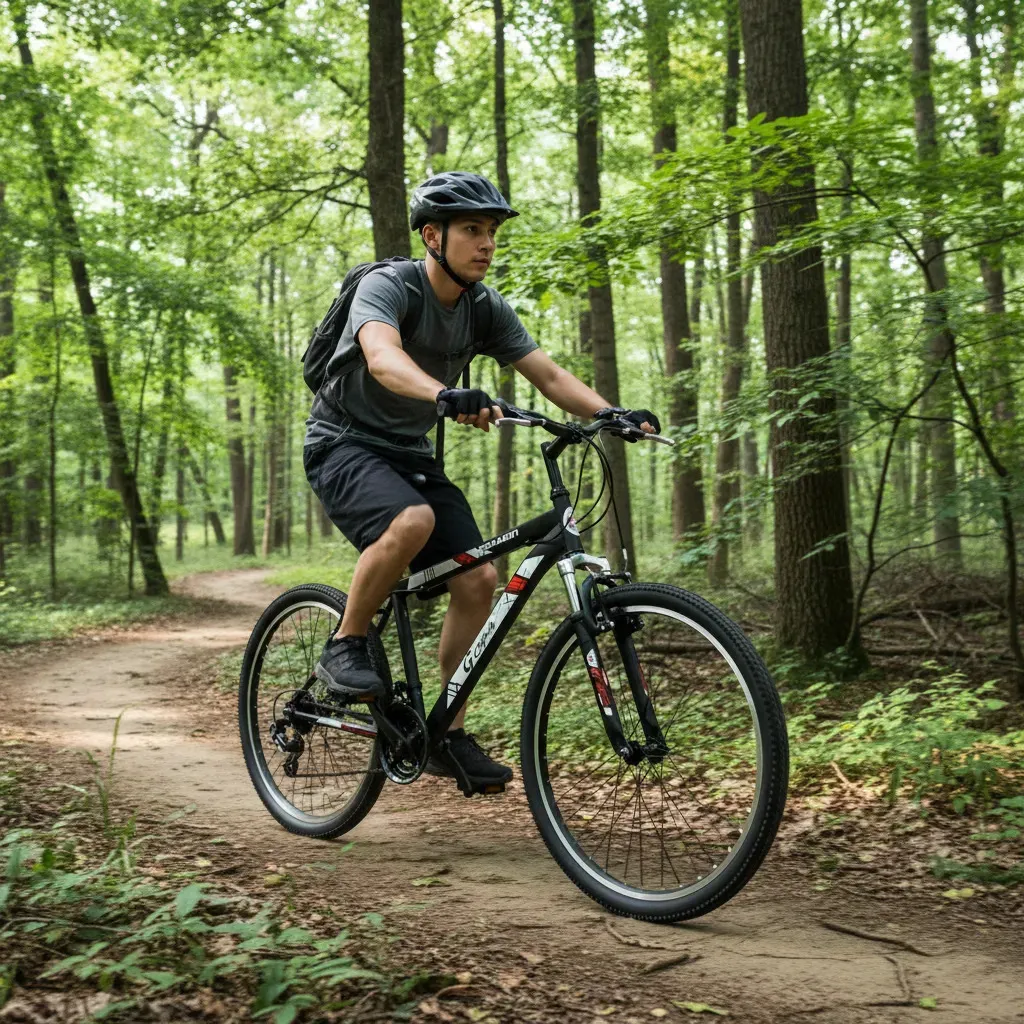 Bicicleta Mtb para Hombre Aro 26 NEGRO CON ROJO - 3