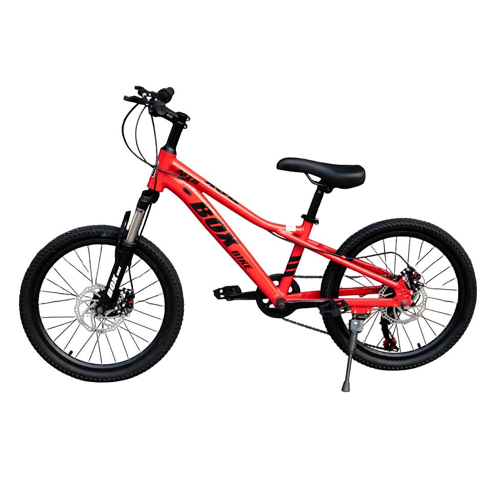 BICICLETA BOX MTB ARO 20 CON FRENOS DE DISCO Y SUSPENSIÓN DELANTERA ROJO - 1