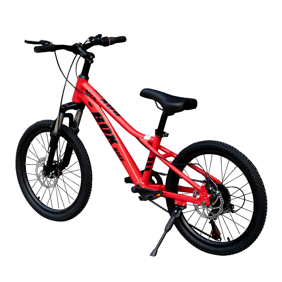 BICICLETA BOX MTB ARO 20 CON FRENOS DE DISCO Y SUSPENSIÓN DELANTERA ROJO - 3