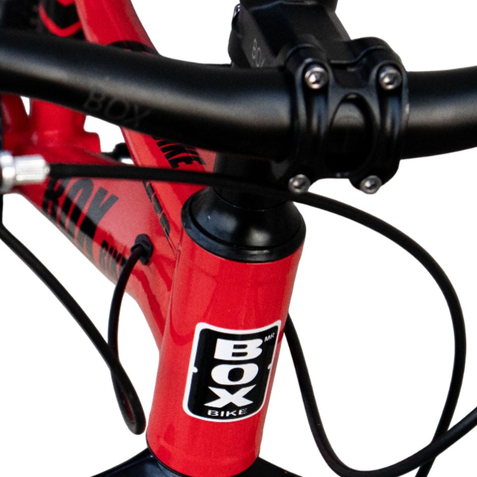BICICLETA BOX MTB ARO 20 CON FRENOS DE DISCO Y SUSPENSIÓN DELANTERA ROJO - 6
