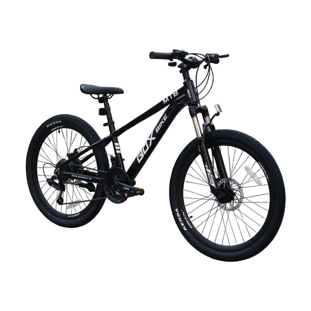 BICICLETA BOX DE ALUMINIO MTB MODELO RAPTOR ARO 24 NEGRA CON FUCSIA - 4