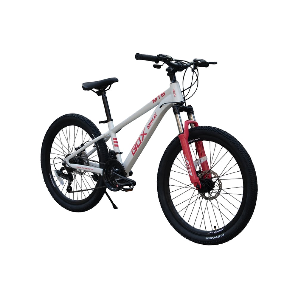 BICICLETA BOX DE ALUMINIO MTB MODELO RAPTOR ARO 24 NEGRA CON FUCSIA - 7