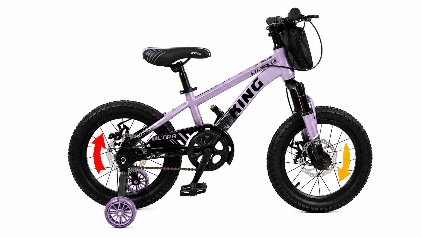 BICICLETA BOX ARO 16 PARA NIÑOS- MORADO - 1