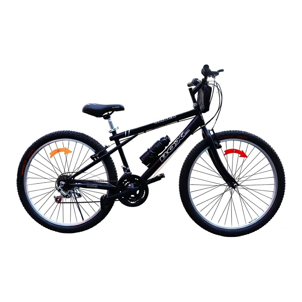 BICICLETA BOX MTB CLÁSICA PARA HOMBRE ARO 26 - NEGRO - 1