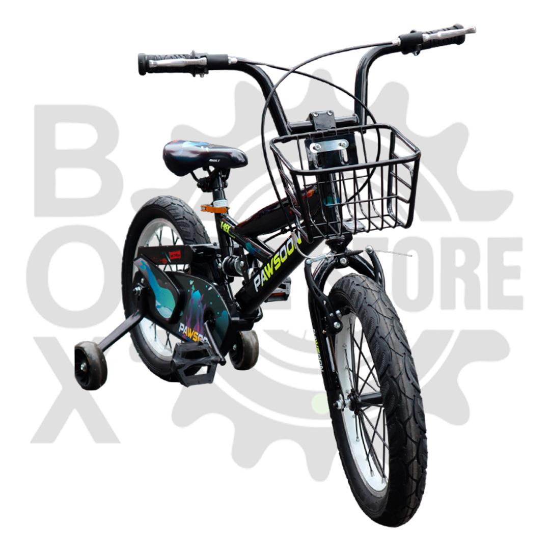 BICICLETA PAWSOON ARO 16 PARA NIÑO ESTILO BMX DEPORTIVO NEGRO - 2