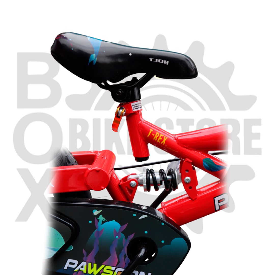 BICICLETA PAWSOON ARO 16 PARA NIÑO ESTILO BMX DEPORTIVO ROJO - 5