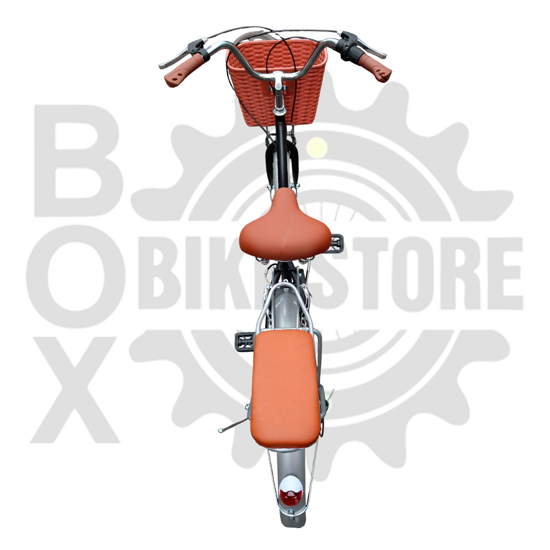 BICICLETA URBANA KOMBAT LADY ARO 24 CON CANASTA, PARRILLA Y 7 VELOCIDADES NEGRO - 4