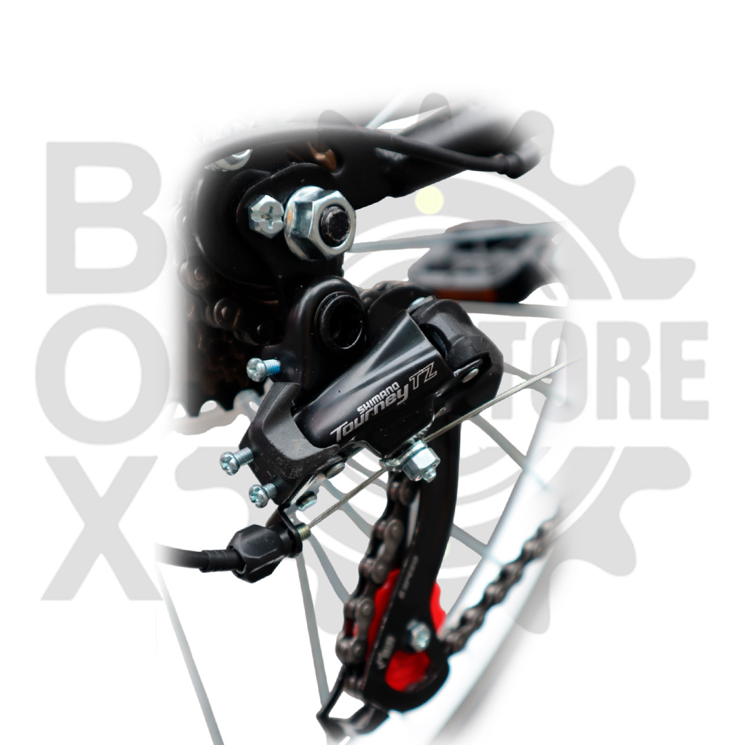 BICICLETA URBANA KOMBAT LADY ARO 24 CON CANASTA, PARRILLA Y 7 VELOCIDADES NEGRO - 5