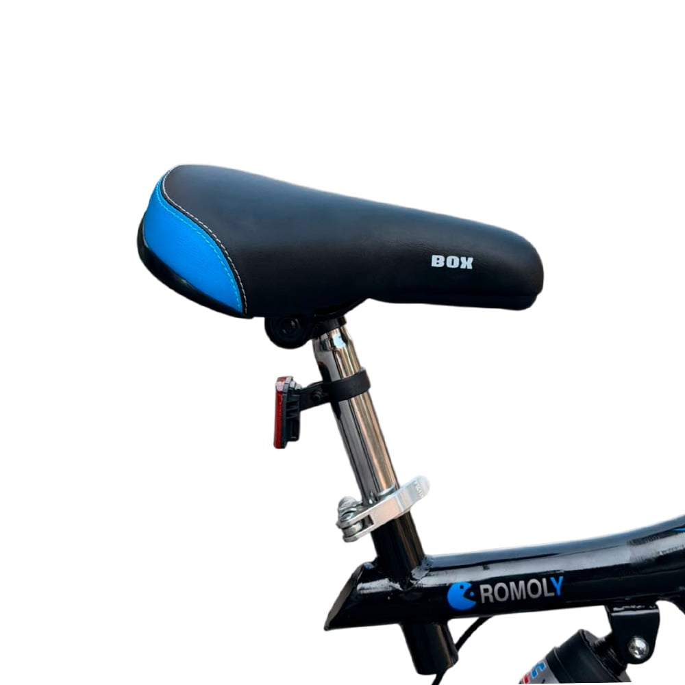 BMX CON TRIPLE SUSPENSIÓN ARO 20 - NEGRO CON AZUL - 5