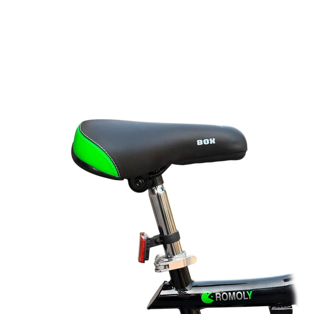 BMX CON TRIPLE SUSPENSIÓN ARO 20 - NEGRO CON VERDE - 5