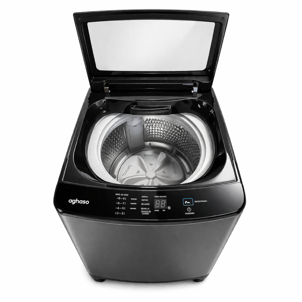 Lavadora Automática Aghaso 12 kg Silver - 2