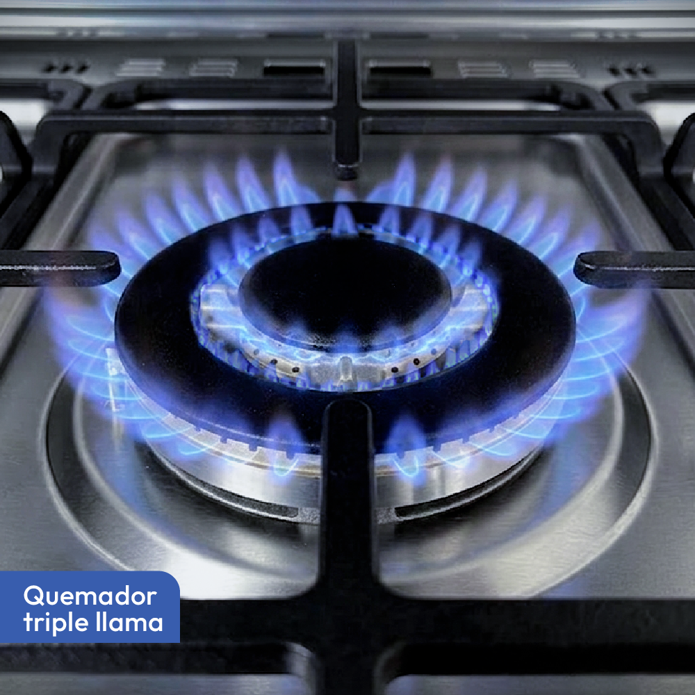 COCINA A GAS NATURAL AGHASO 5 HORNILLAS DIGITAL - 2
