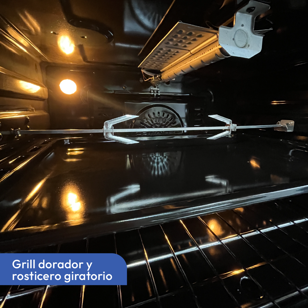 COCINA A GAS NATURAL AGHASO 5 HORNILLAS DIGITAL - 5
