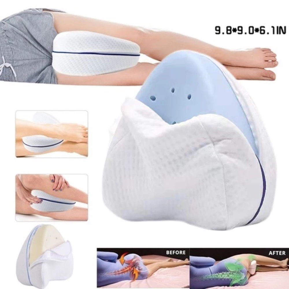 ALMOHADA ORTOPÉDICA PARA PIERNAS VISCOELÁSTICA CON FUNDA - 2