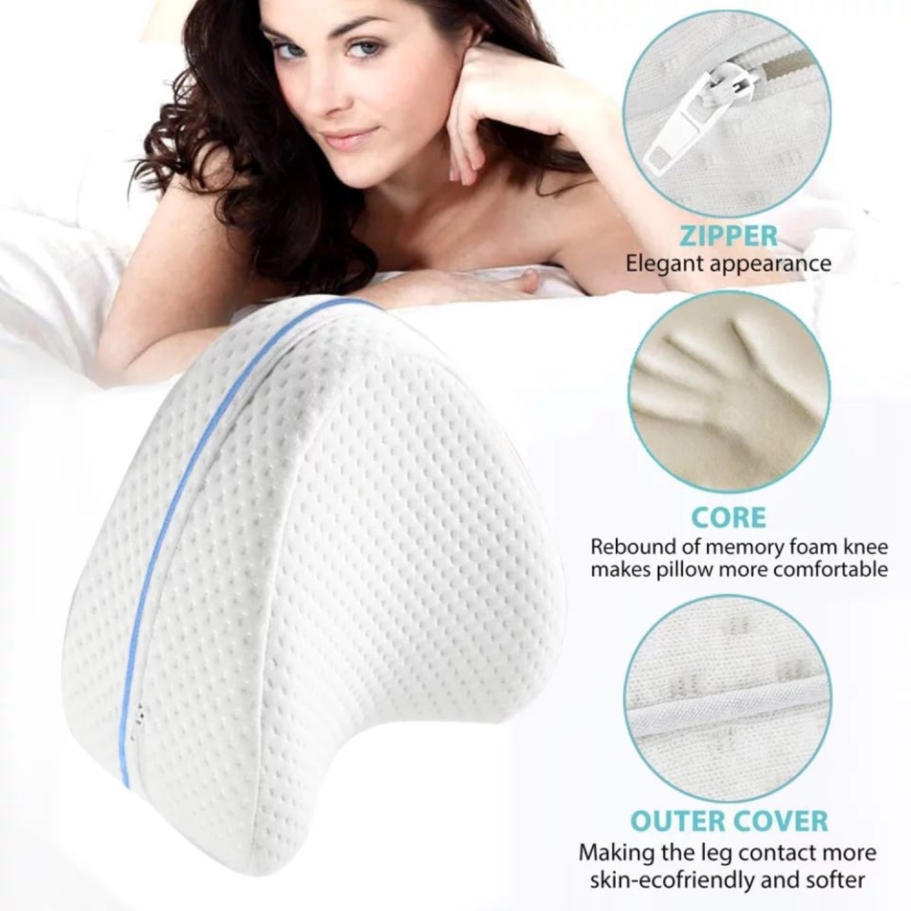 ALMOHADA ORTOPÉDICA PARA PIERNAS VISCOELÁSTICA CON FUNDA - 5