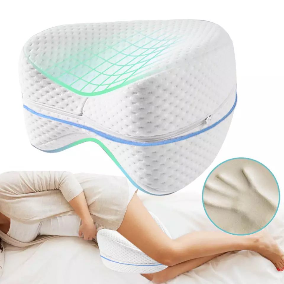 ALMOHADA PIERNAS COJÌN ORTOPÈDICO VISCOELÀSTICA + FUNDA - 1