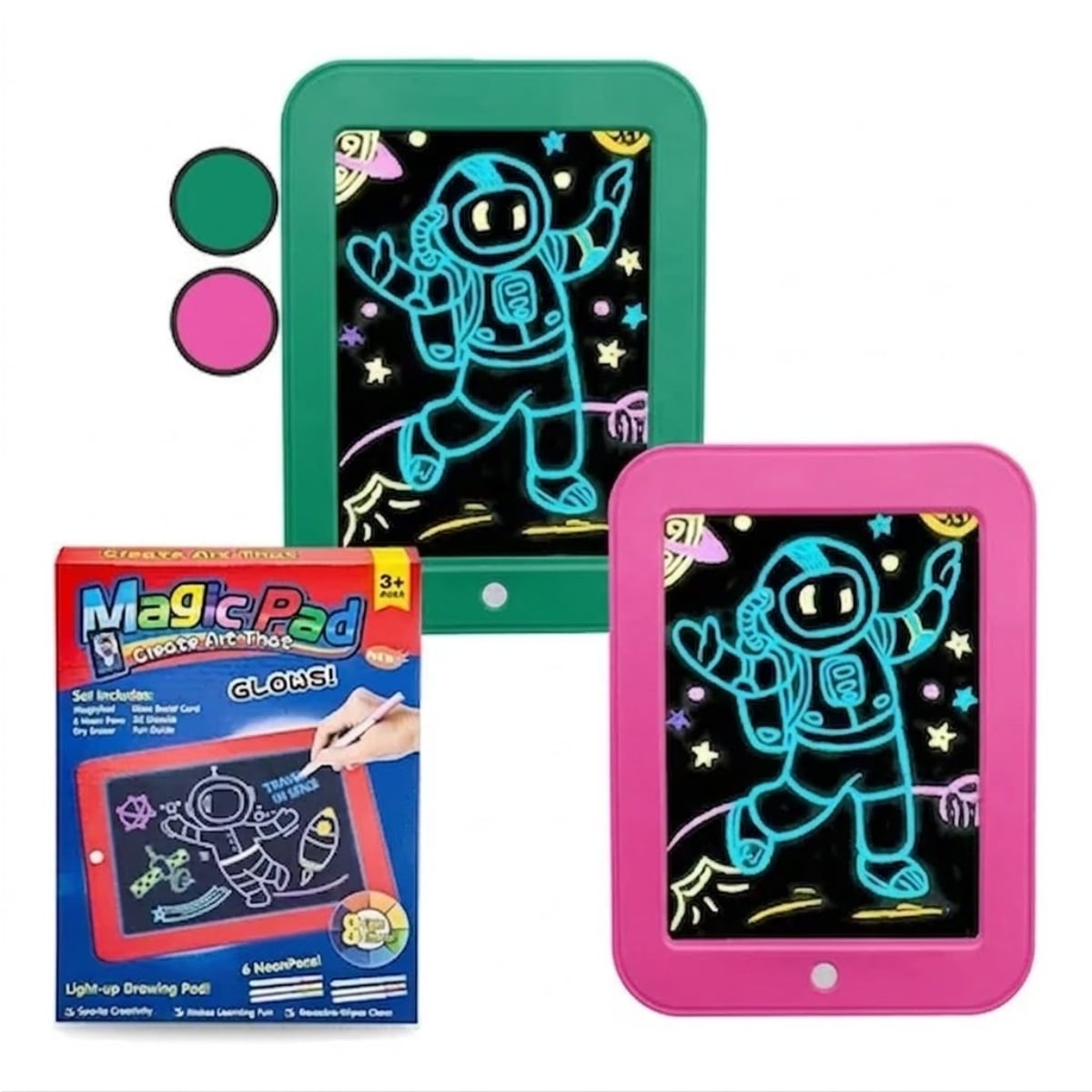 PIZARRA MAGIC PAD PARA NIÑOS – INCLUYE PLUMONES Y DIBUJOS - 3