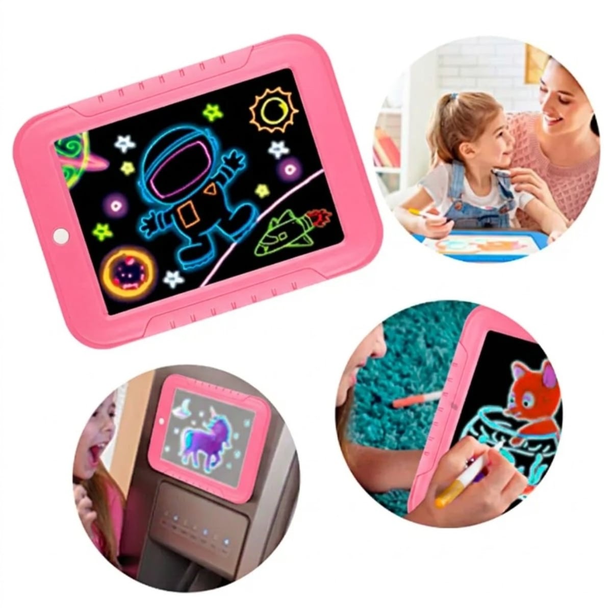PIZARRA MAGIC PAD PARA NIÑOS – INCLUYE PLUMONES Y DIBUJOS - 5