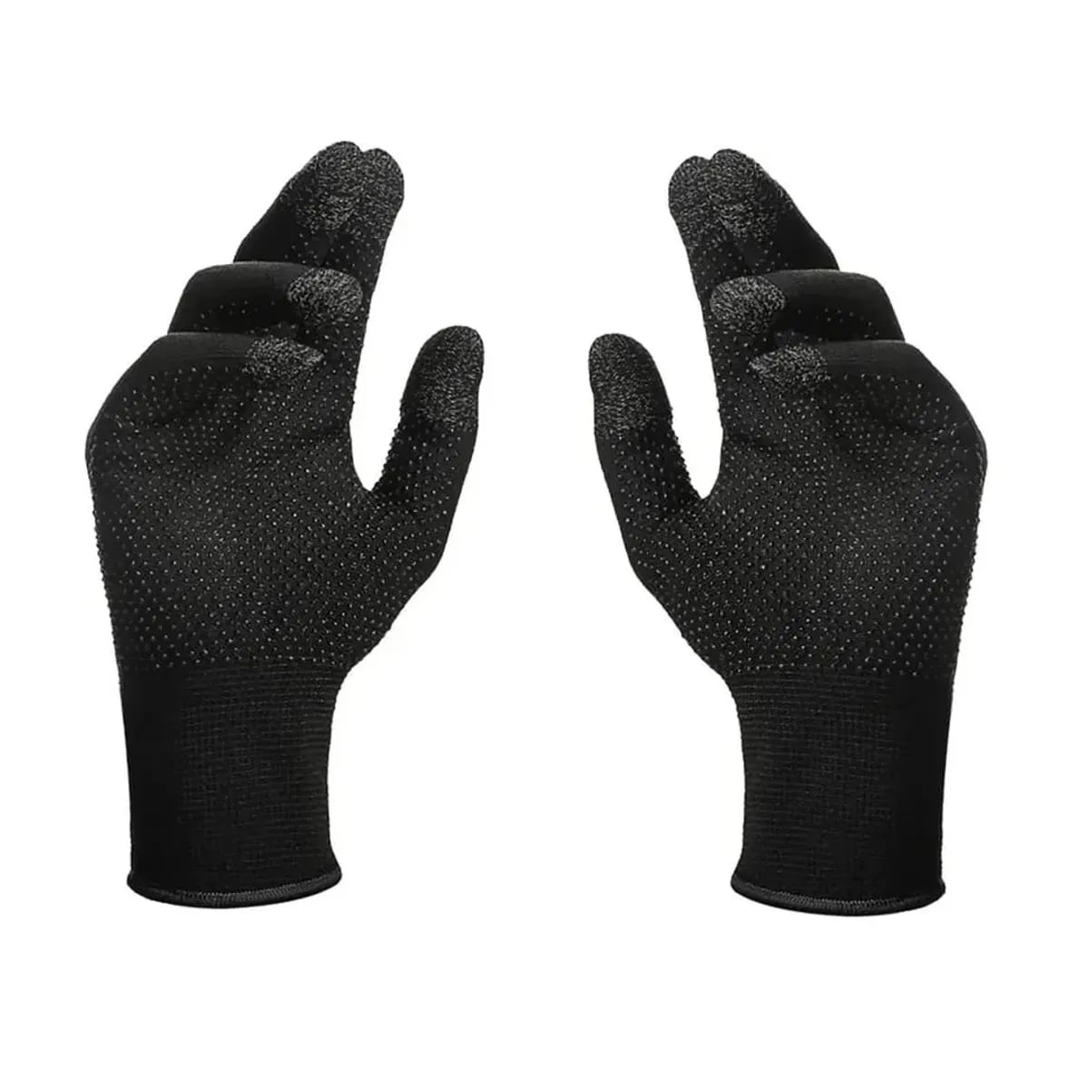 GUANTES TÁCTILES ANTIDESLIZANTES TOUCH PARA CELULAR NEGROS | ANTISUDOR Y TRANSPIRABLES - 1
