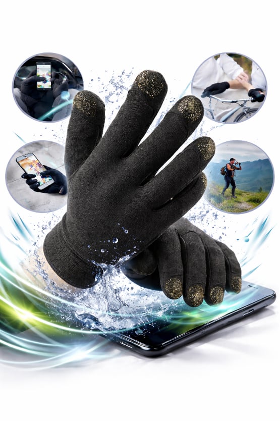 PACK X2 GUANTES TÁCTILES ANTIDESLIZANTES TOUCH | MAYOR PRECISIÓN Y COMODIDAD - 1