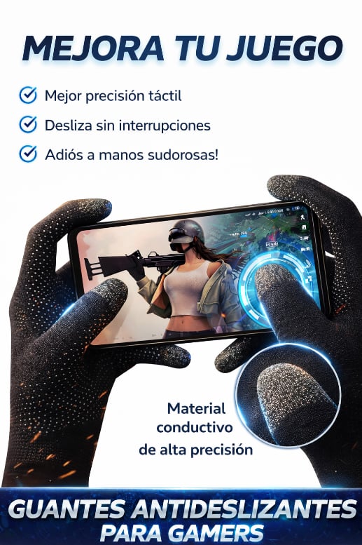 PACK X2 GUANTES TÁCTILES ANTIDESLIZANTES TOUCH | MAYOR PRECISIÓN Y COMODIDAD - 4