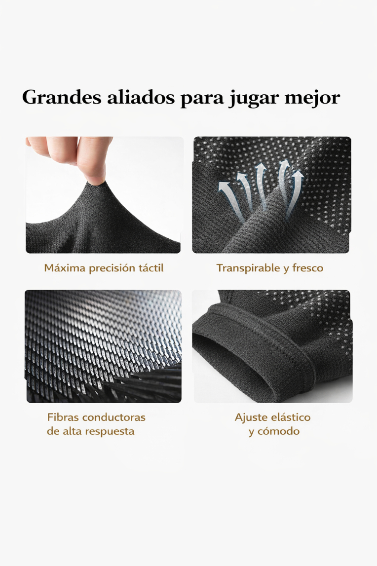 PACK X2 GUANTES TÁCTILES ANTIDESLIZANTES TOUCH | MAYOR PRECISIÓN Y COMODIDAD - 6