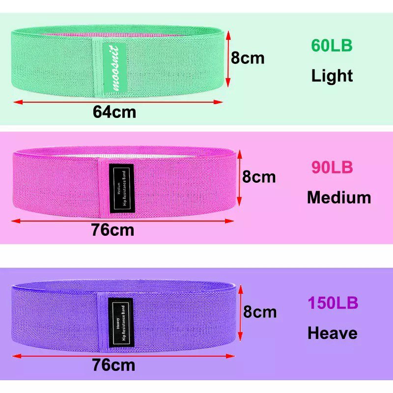 SET DE 3 BANDAS DE TELA PARA ENTRENAMIENTO PREMIUM - 6