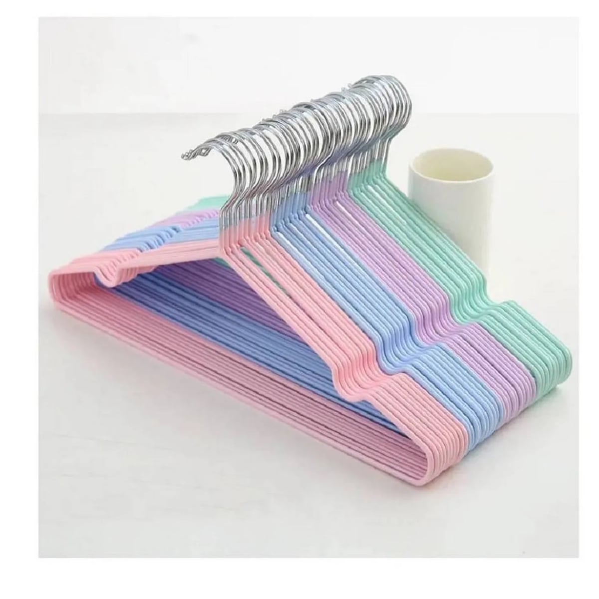 PACK 20 GANCHOS MULTICOLOR ROPA COLGADORES COLORES - 3