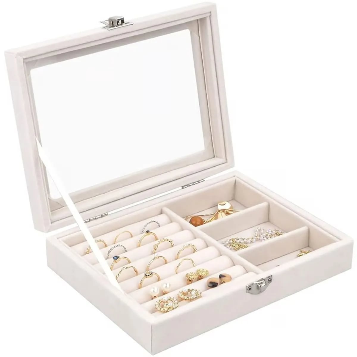 JOYERO ORGANIZADOR ELEGANTE JOYAS Y ACCESORIOS - 1