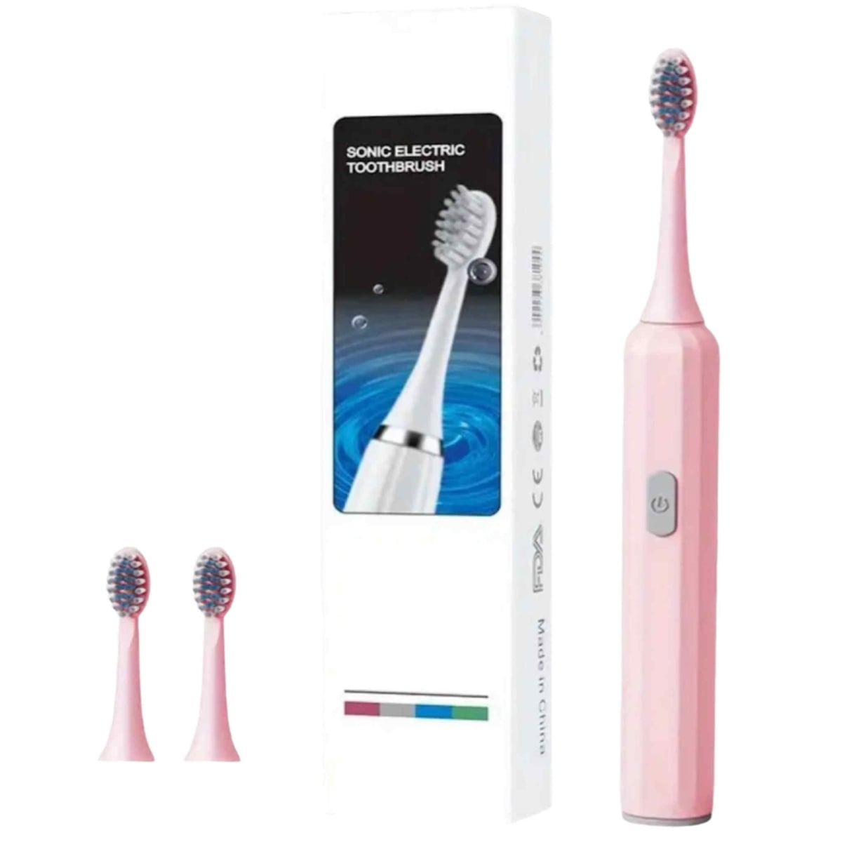 PACK X 2 CEPILLOS DE DIENTES ELECTRICO ROSADO PARA ADULTOS - 1