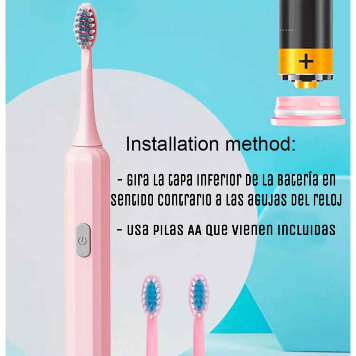 PACK X 2 CEPILLOS DE DIENTES ELECTRICO ROSADO PARA ADULTOS - 4