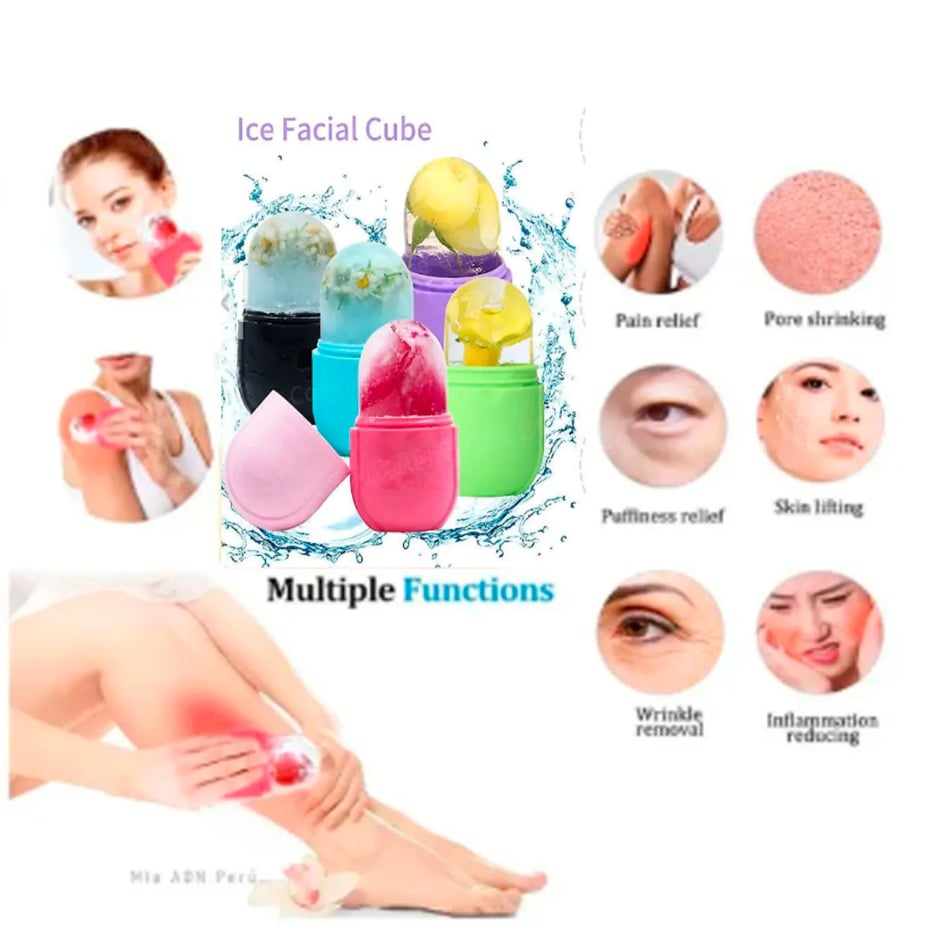 PACK X2 MASAJEADOR FACIAL DE HIELO PARA CUIDADO DEL ROSTRO - 2