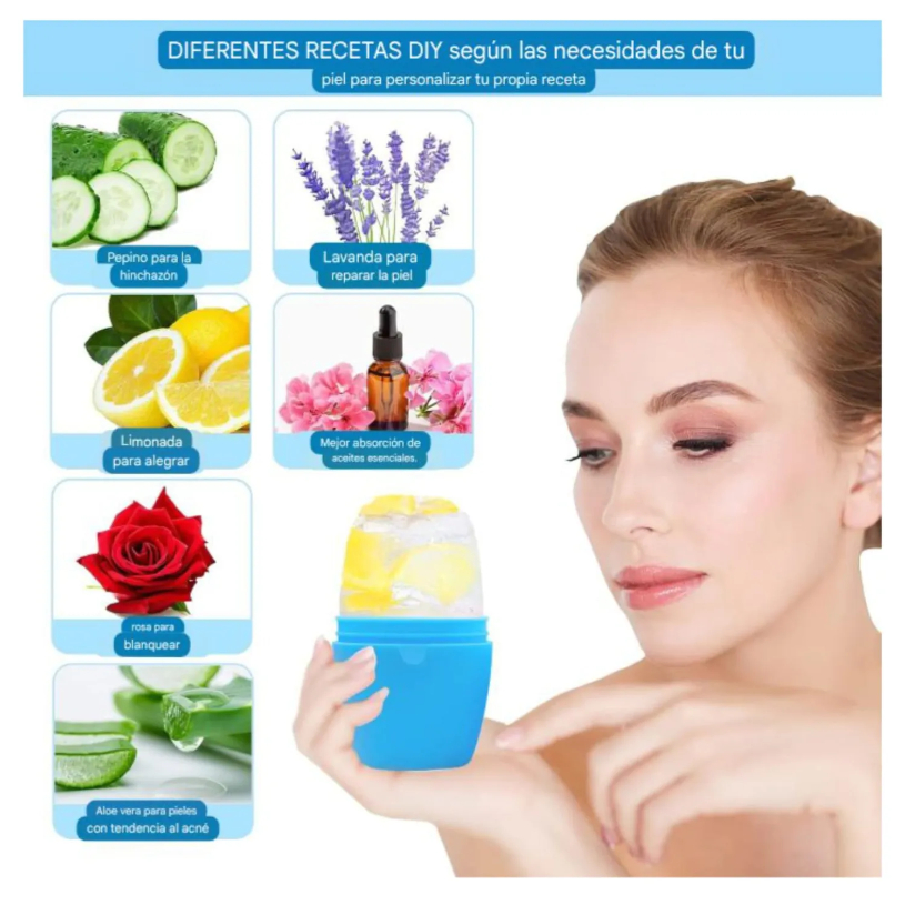 MASAJEADOR FACIAL DE HIELO PARA HIELOTERAPIA ROSTRO - 5