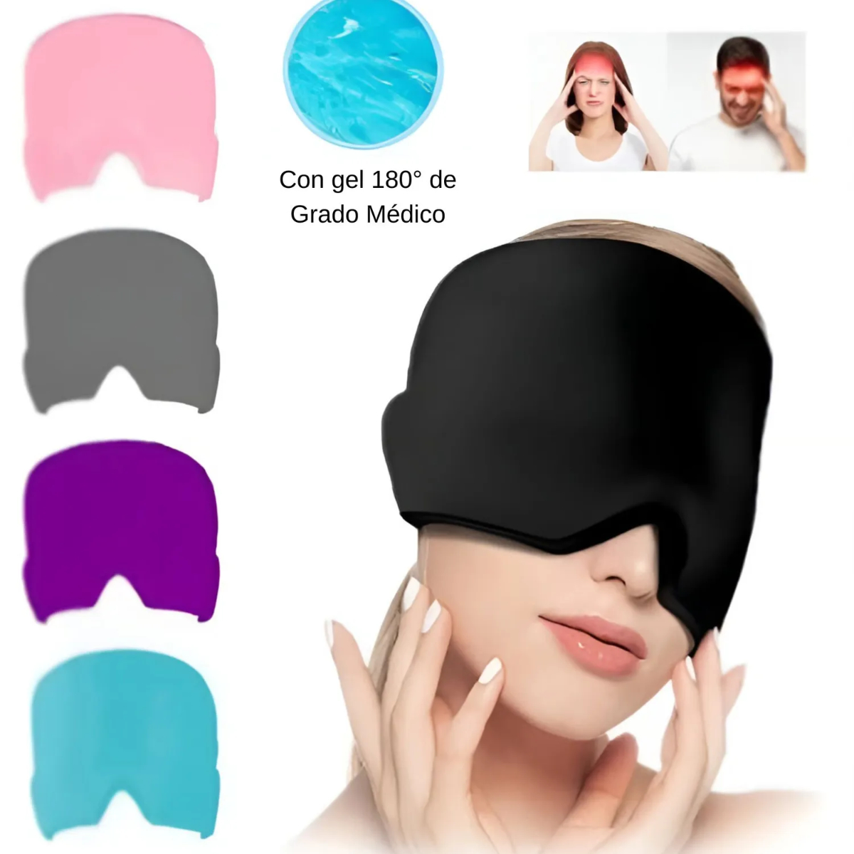 GORRO TERAPÉUTICO ALIVIAR LA MIGRAÑA - 4