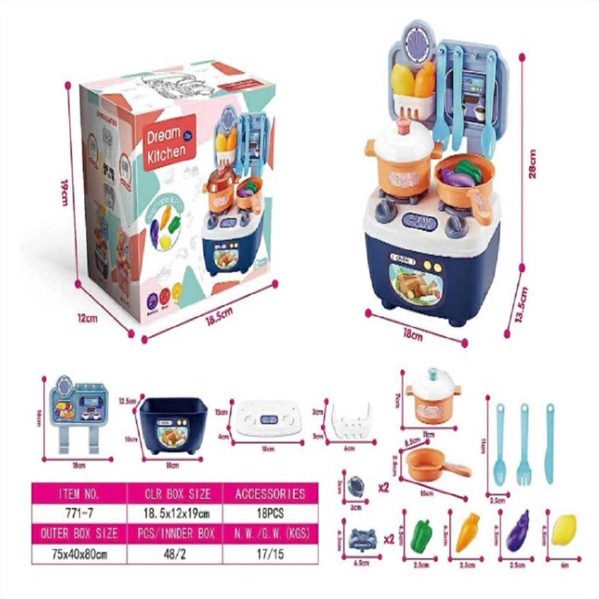 COCINA DE JUGUETE PARA NIÑOS DREAM KITCHEN - 7