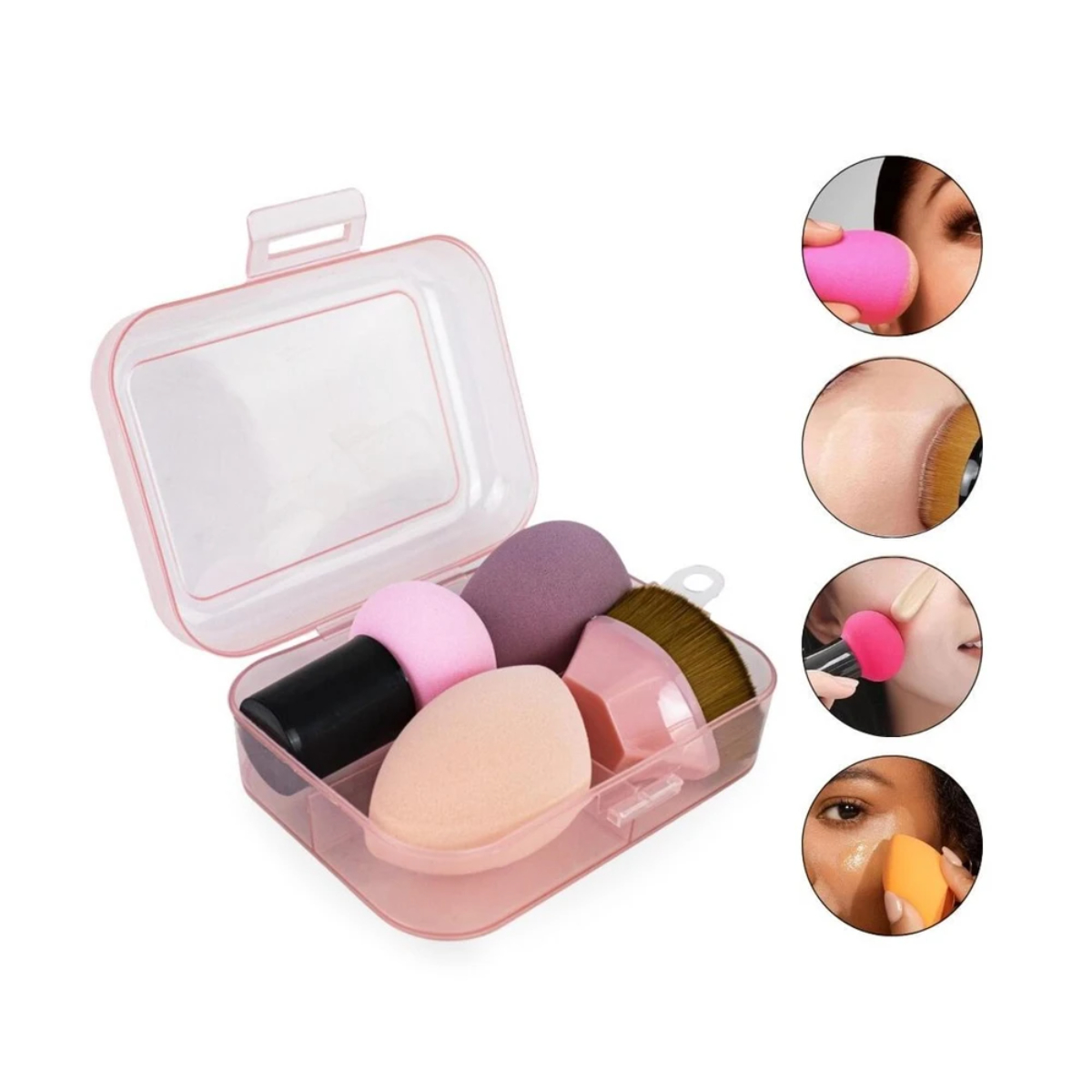 ESTUCHE CON BROCHAS DE MAQUILLAJE KEY - 1