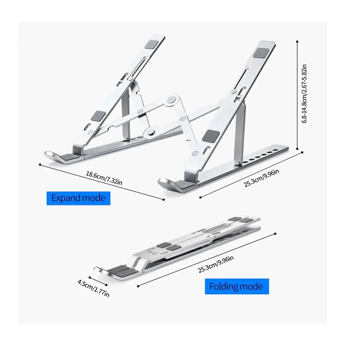 SOPORTE PARA LAPTOP DE ALUMINIO RESISTENTE 17' PULGADAS - 7