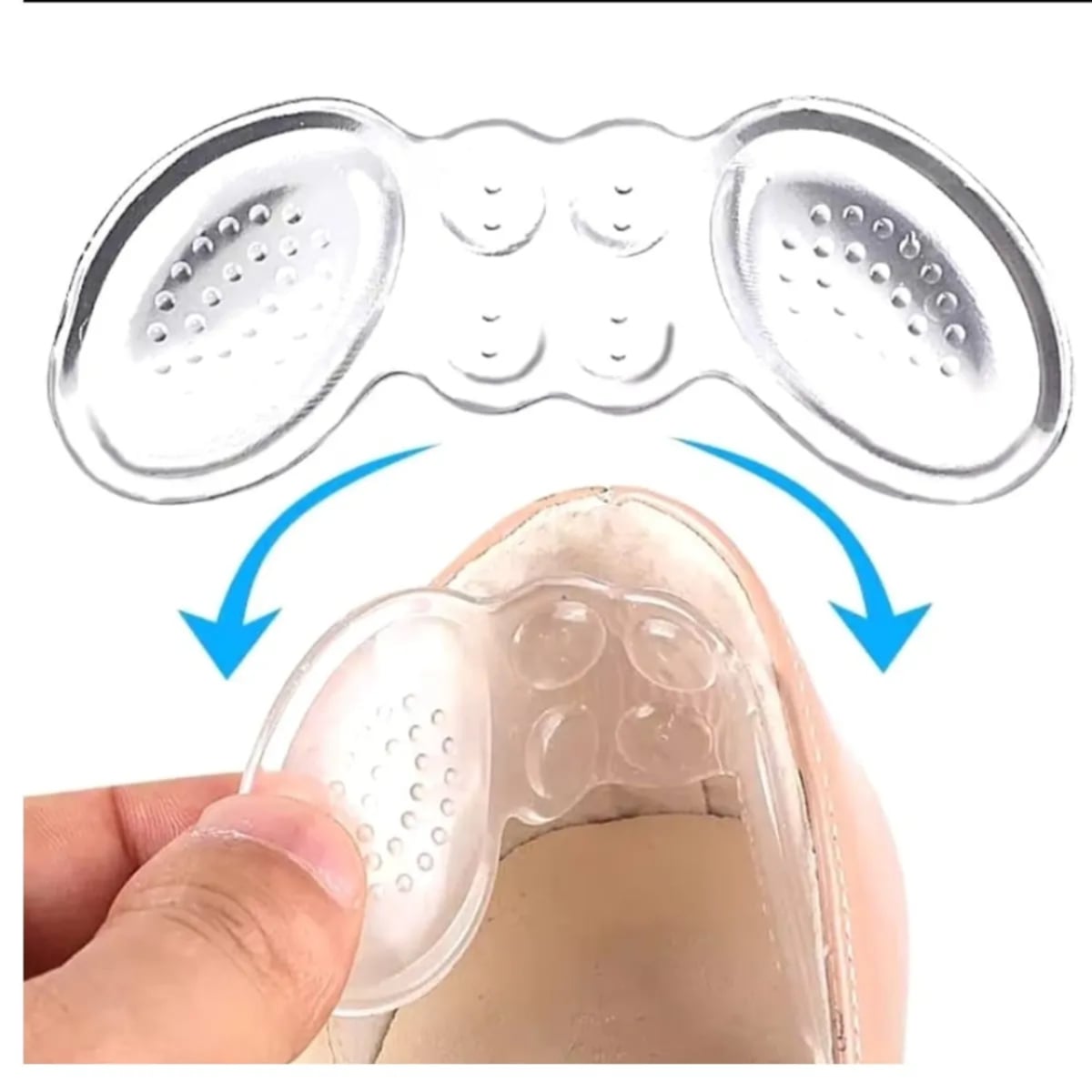 PACK 4 PARES PROTECTOR DE TALÓN DE GEL DE SILICONA PARA ZAPATOS - 4