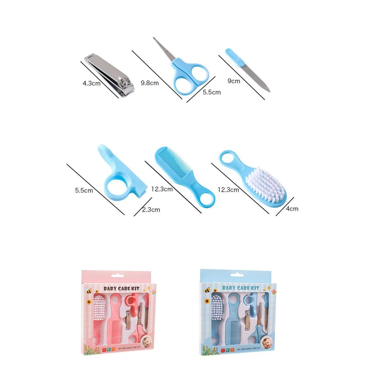 SET DE ASEO PARA BEBÉ CELESTE 6 PIEZAS - 4