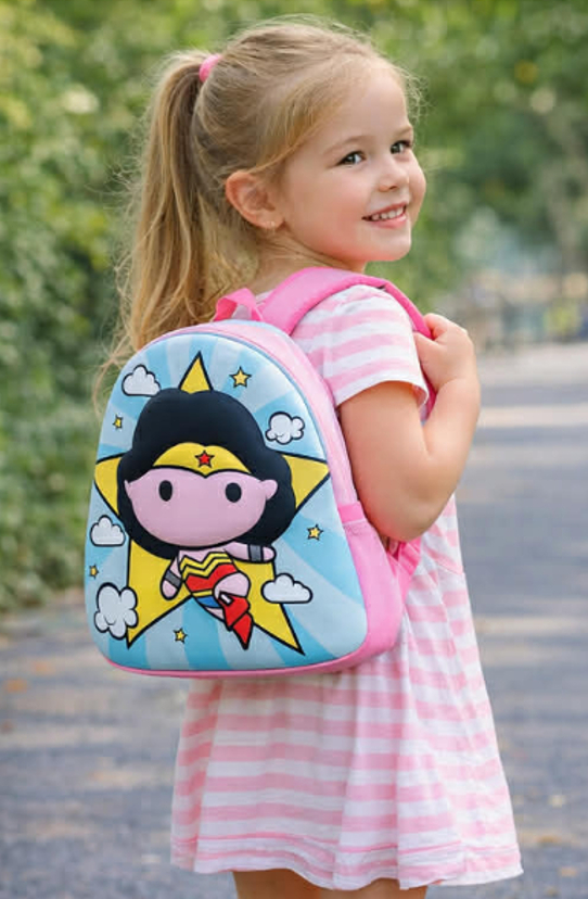 MOCHILA ESCOLAR NIÑA DISEÑO ANIMADO ESTRELLA - 3
