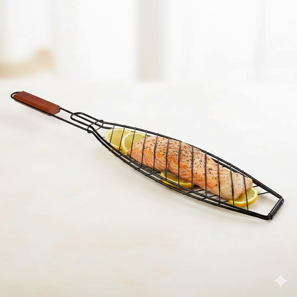 CANASTILLA PARA PESCADO ACERO INOXIDABLE - 2