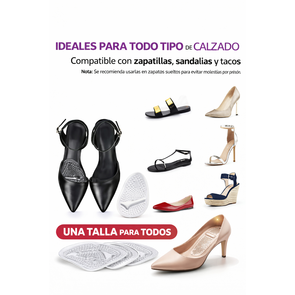PLANTILLAS DE GEL METATARSAL PAR ANTIDESLIZANTE PREMIUM - 3
