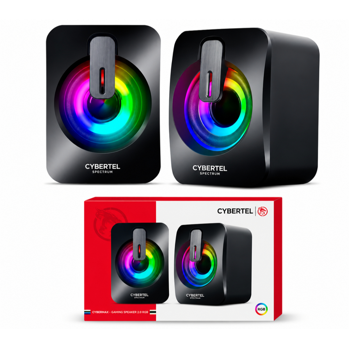 SISTEMA DE SONIDO 2.0 RGB PARA PC Y LAPTOP CBX S303 - 5