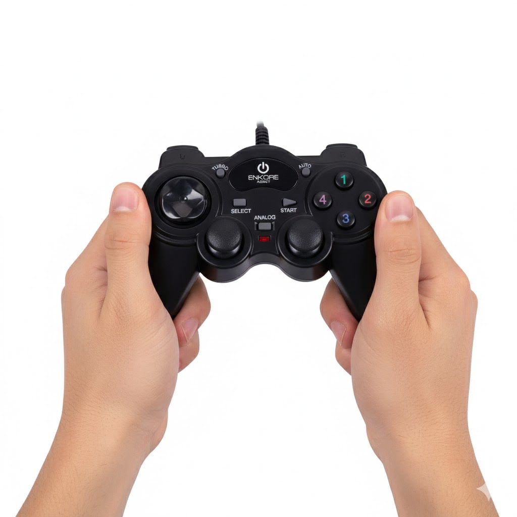 CONTROL GAMER PARA PC ERGONÓMICO USB ENKORE G300 - 1