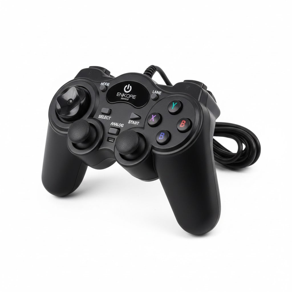 CONTROL GAMER PARA PC ERGONÓMICO USB ENKORE G300 - 3