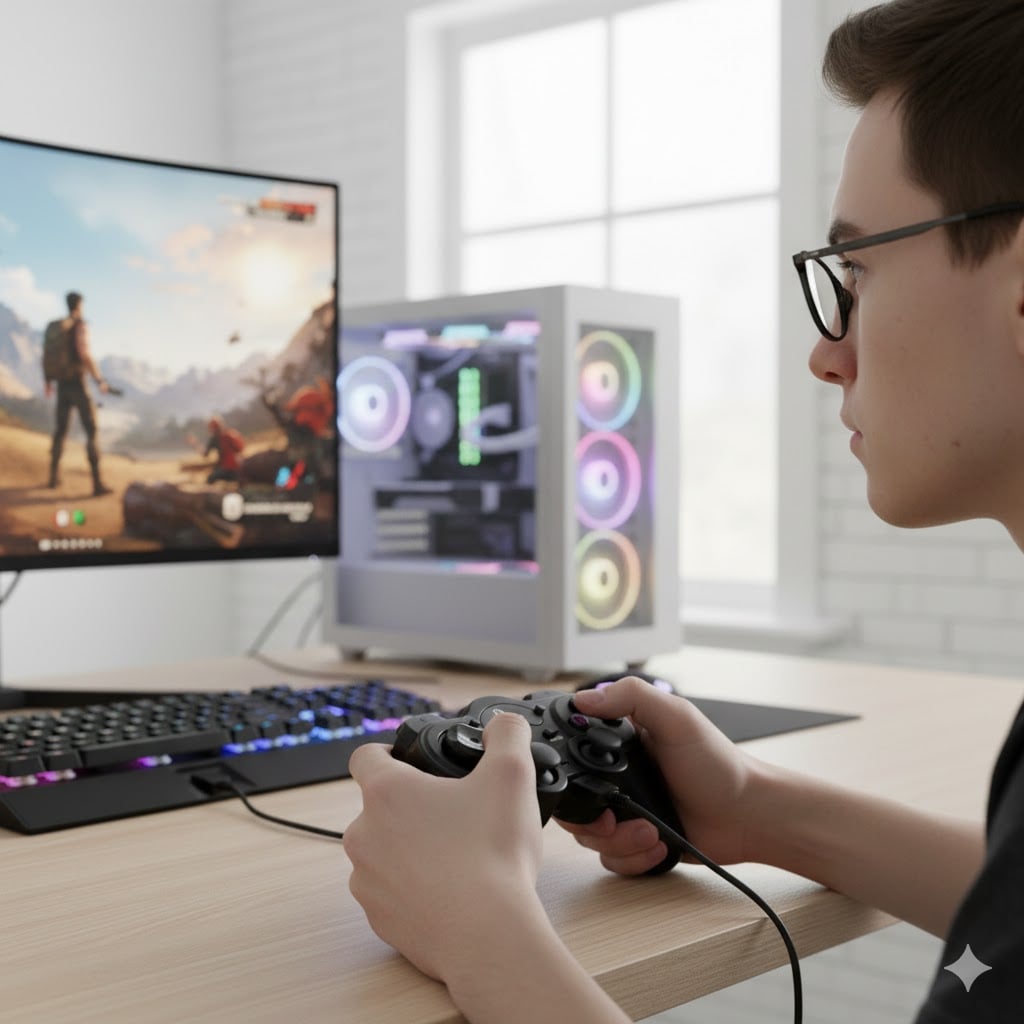CONTROL GAMER PARA PC ERGONÓMICO USB ENKORE G300 - 4