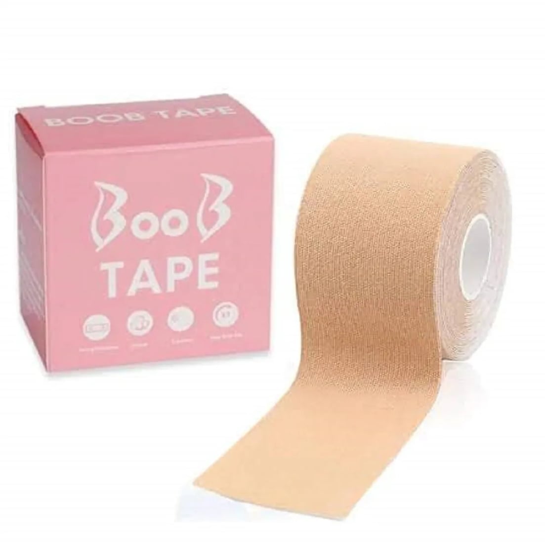 BOOB TAPE 5CM X 5M - CINTA INVISIBLE PARA ROPA SIN TIRANTES - 5